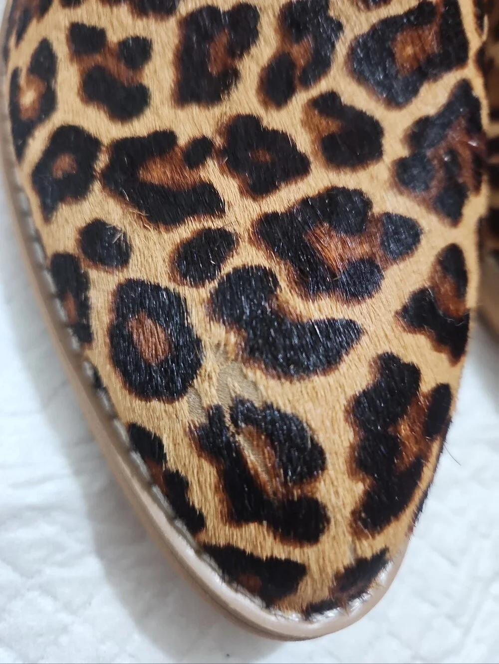 Very Volatile Women's Leopard Print Double Zipper Fur Booties Sz 9